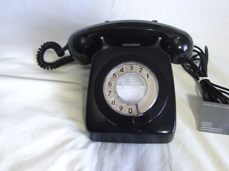 Rare Black 746 Telephone 1983