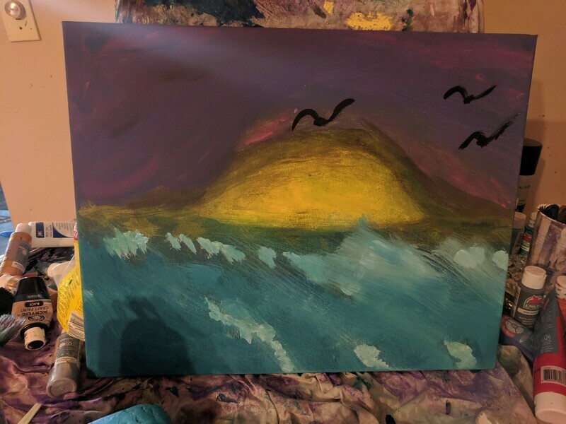 Crashing waves at the end of light