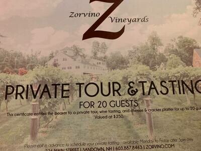 Silent Auction #9 -Zorvino Vineyards Private Tour