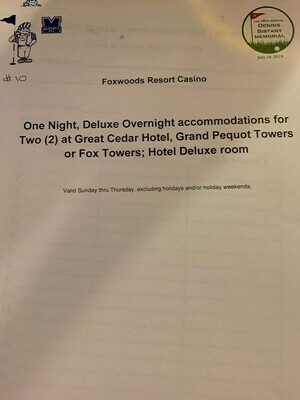 Silent Auction #10 - Foxwoods Night Out