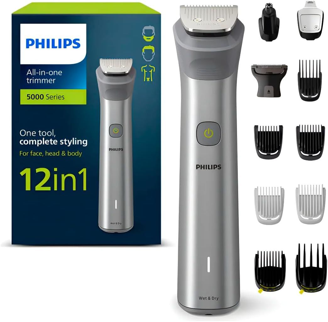 PHILIPS- MULTI GROOMING SET FANCY BOX, 5000 SERIES,ALL IN ONE TRIMMER,12  IN 1 |$880 + 1,319 VXPS|
