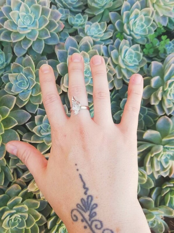 Seaweed & Silverleaf Ring