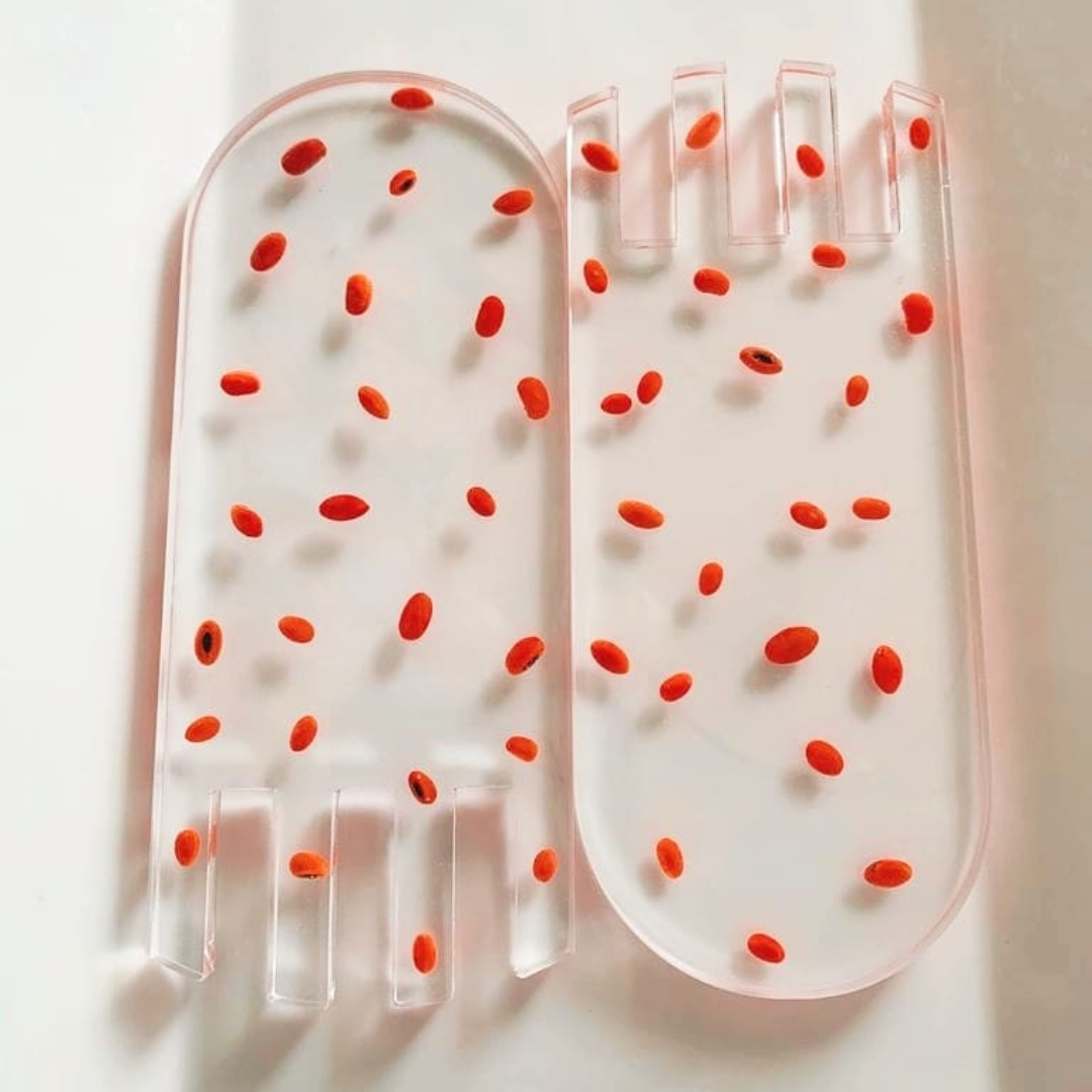 Resin Lucky Bean Salad Servers Custom Made Salad Servers Store