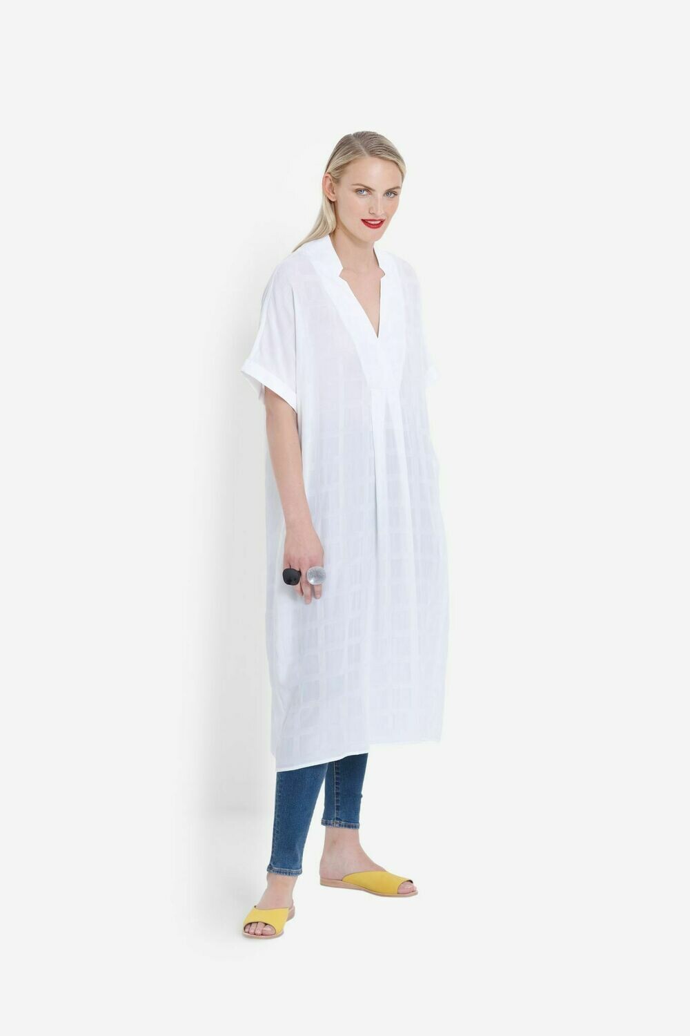 Flekke Dress - White