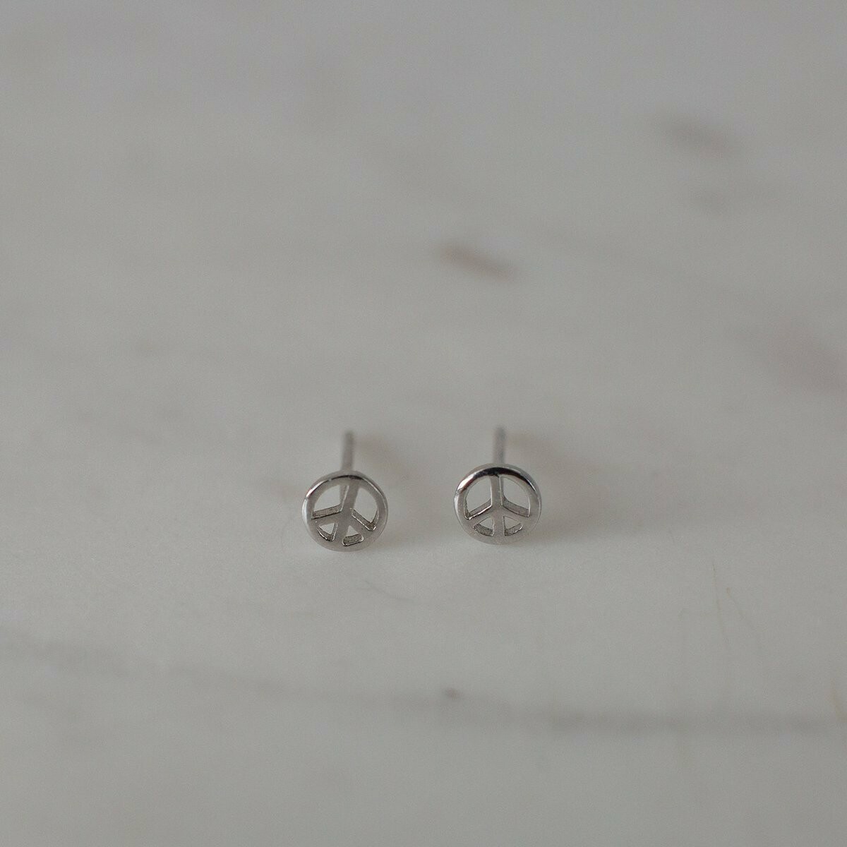 peace earrings studs