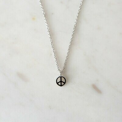 Peace Necklace - Sterling Silver