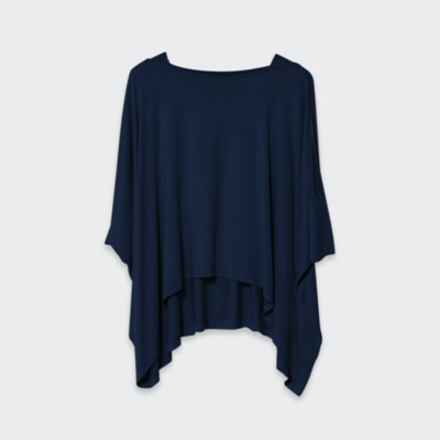 Wide Stretch Top - Navy