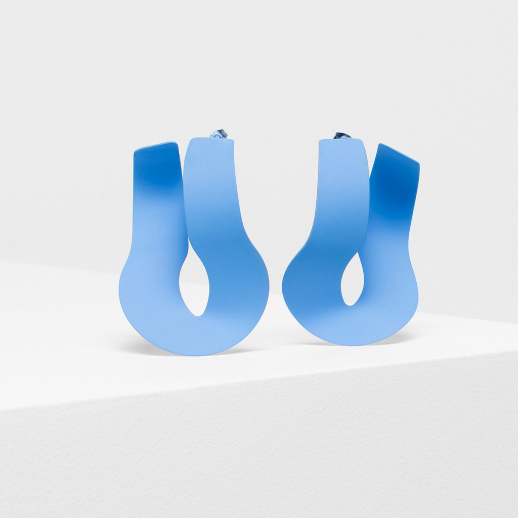 Loppa Drop Earrings - Blue