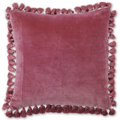Velvet Tassel Cushion - Rosie