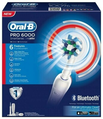 Oral-B Pro 6000 SmartSeries Bluetooth Ηλεκτρική Οδοντόβουρτσα