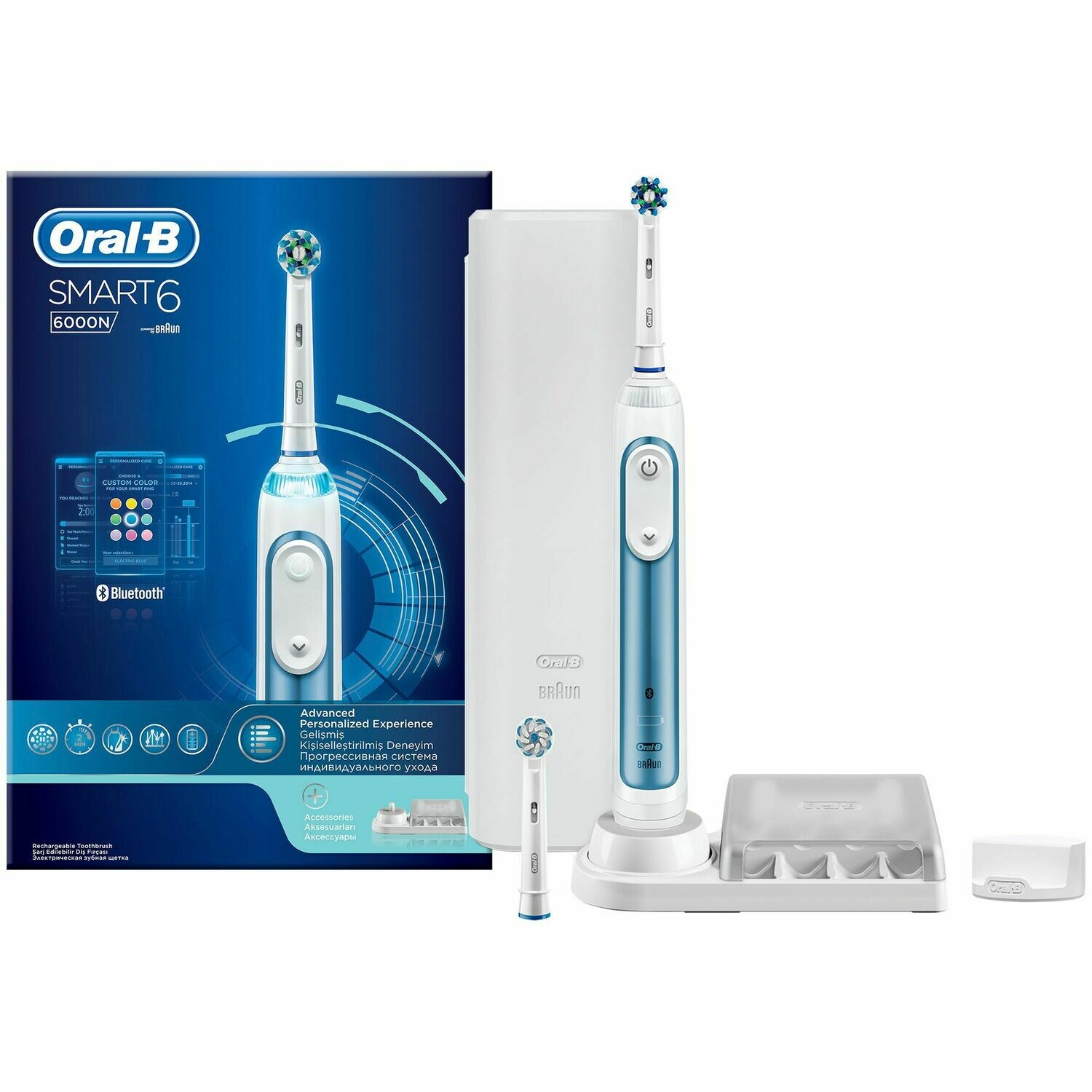 Oral-B Smart6 6000 Επαναφορτιζόμενη Ηλεκτρική Οδοντόβουρτσα