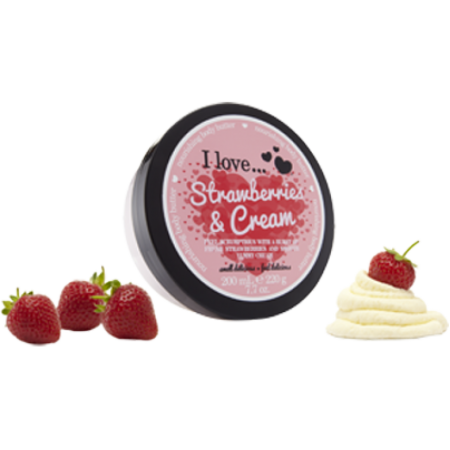 I Love Body Butter Κρέμα Σώματος Strawberry & Cream 200ML