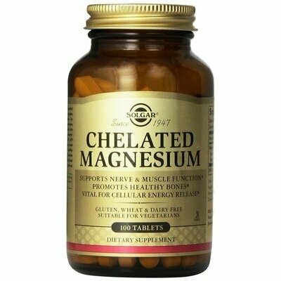 Solgar Chelated Magnesium 100mg 100Tab