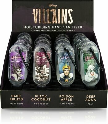 Disney Villains Clip & Clean Hand Sanitizer 30ml Disney Villains Clip & Clean Hand Sanitizer 30ml