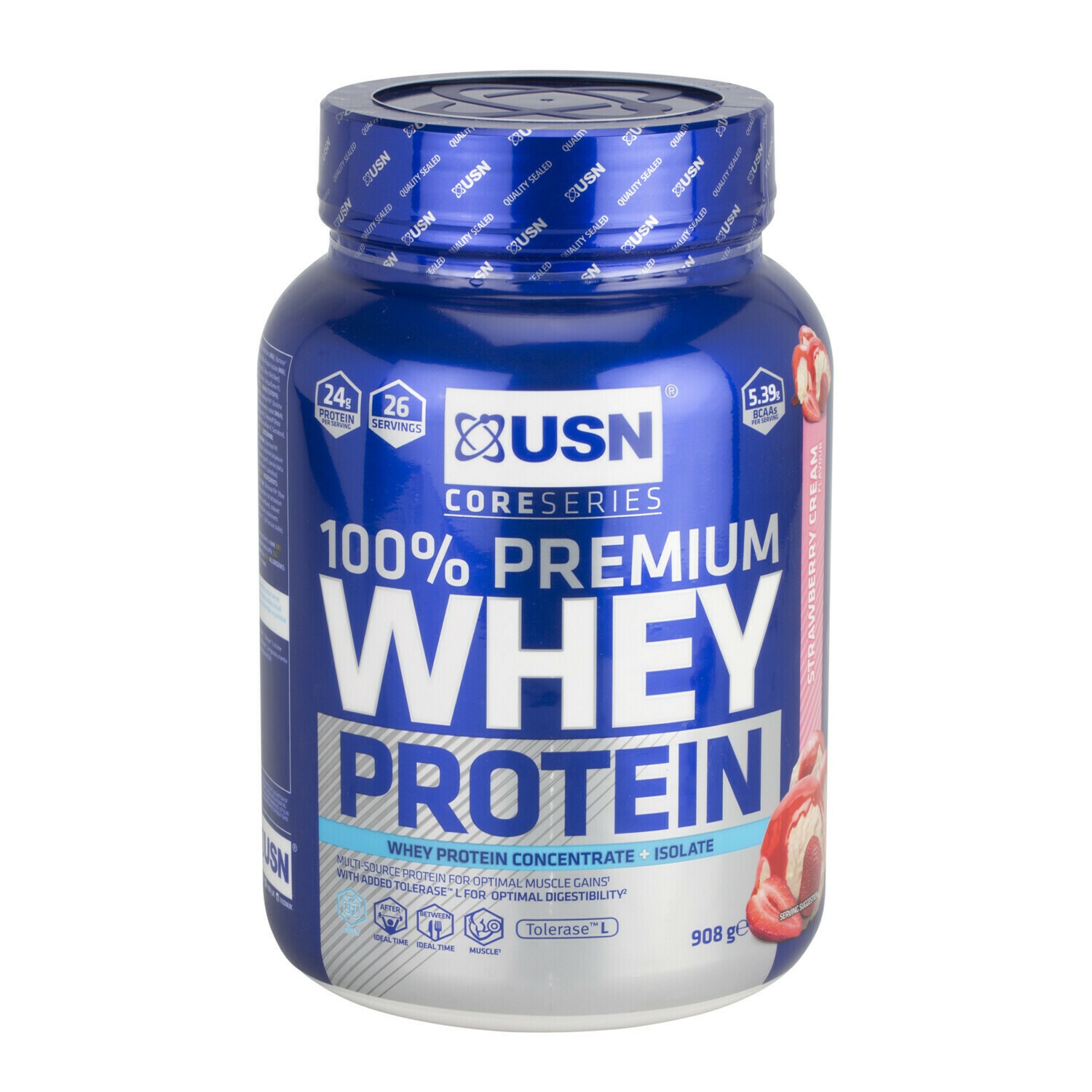 Usn Premium Whey Protein Φράουλα 908g