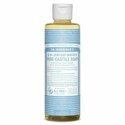 Dr Bronners - Baby Unscented Pure castile Liquid soap 240ml