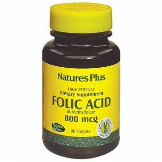 Natures Plus Folic Acid 800mcg 90Tabs