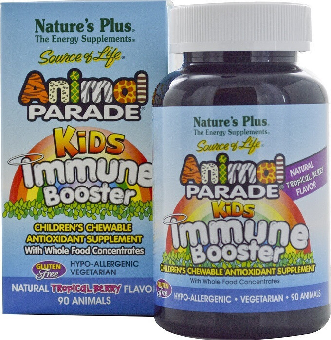Natures Plus Animal Parade Kids Immune Booster Chew. 90tabs