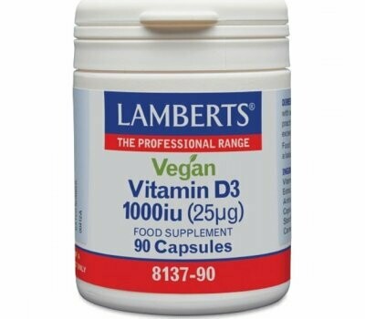 Lamberts Vegan Vitamin D3 1000iu 90caps