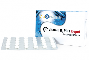 Viogenesis Vitamin D3 Plus Depot 2500iu 90 tabs