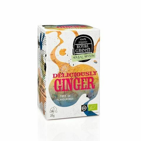 Royal Green Herbal Infusion Deliciously Ginger 28gr