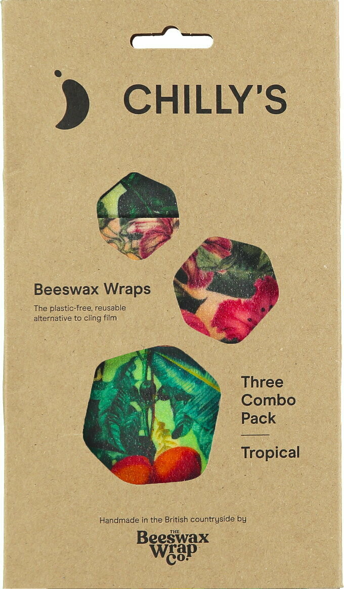 Chilly's Beeswax Wrap 3pack Tropical
