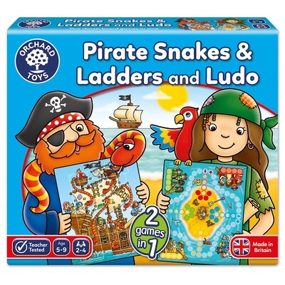 Orchard Toys Pirate Snakes and Ladders & Ludo Board Game Ηλικίες 5- 9 ετών