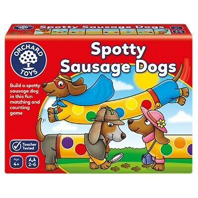 Orchard Toys "Σκύλοι-λουκάνικα με βούλες" (Spotty Sausage Dogs) Ηλικίες 4+ ετών