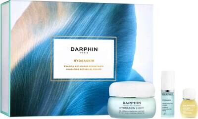 Darphin Hydraskin Hydrating Botanical Escape Set Gel Creme Light 50ml & Intensive Skin Hydrating Serum 5ml & Rose Aromatic Care Essential Oil Elixir 4ml