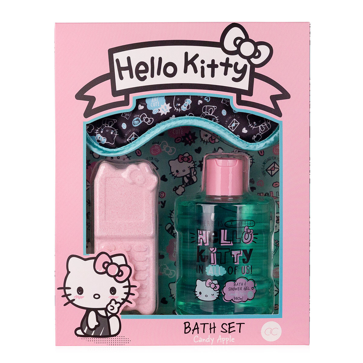 Accentra Hello Kitty Bath Set με μάσκα ύπνου 3pcs