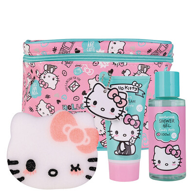 Accentra Hello Kitty Bath Set με βαλιτσάκι καλλυντικών 3pcs