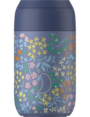 Chilly's Coffee Cup Series 2 Liberty Brighton Blossom Whale Blue 340ml