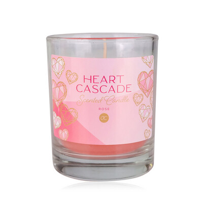Heart Cascade Scented Candle 130g