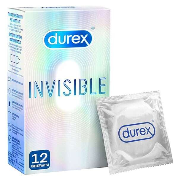 Durex Invisible Extra Λεπτά Extra Ευαίσθητα Προφυλακτικά, 12τμχ