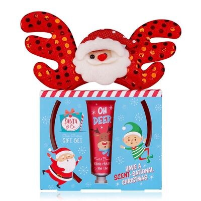 Santa & CO Hand Care Set & Headband in Paper Gift Box