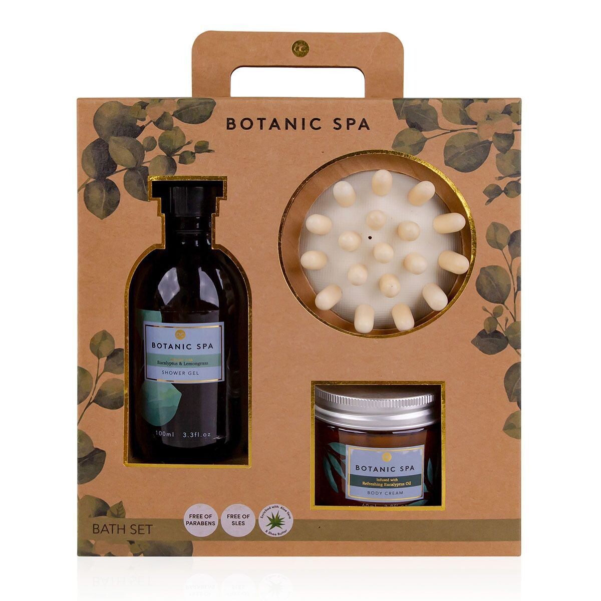 Botanic Spa Bath Set in Paper Gift Box 3pcs