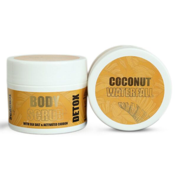 Scandal Beauty Coconut Waterfull Detox Body Scrub – Scrub Σώματος με Αμυγδαλέλαιο, Ενεργό Άνθρακα &amp; Κόκκους Αλατιού (200ml)