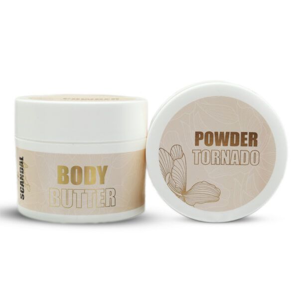 Scandal Beauty Powder Tornado Body Butter – Βούτυρο Σώματος με Άρωμα Πούδρας, Τριαντάφυλλο &amp; Ξυλώδεις Νότες (200ml)