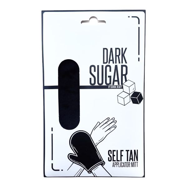 Dark Sugar Velvet Tan Glove, μαύρο