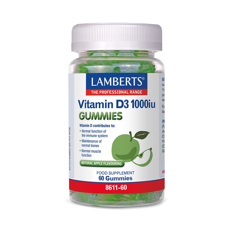 Lamberts Vitamin D3 1000iu 60 Gummies