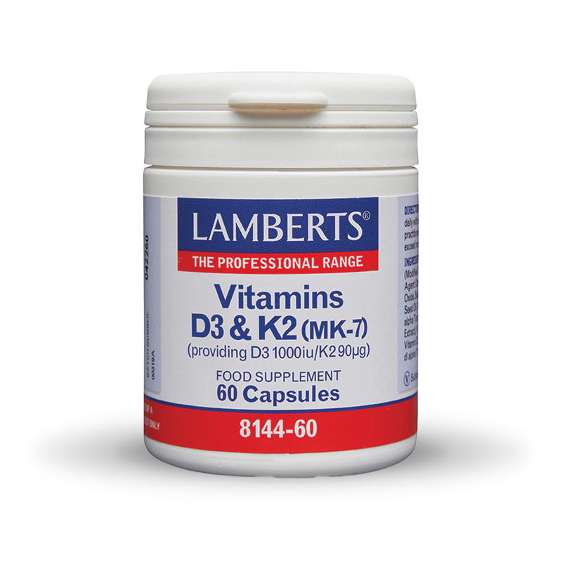Lamberts Vitamin D3 1000iu &amp; K2 90 µg 60caps