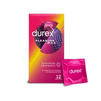 Durex Προφυλακτικά Pleasure Max 6τμχ