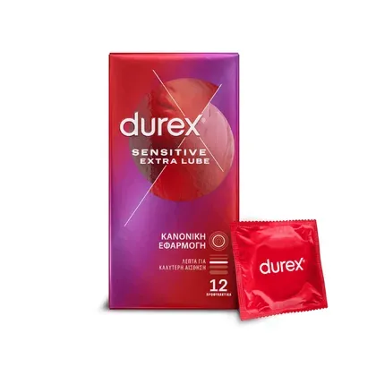 Durex Προφυλακτικά Sensitive Extra Lube 6τμχ