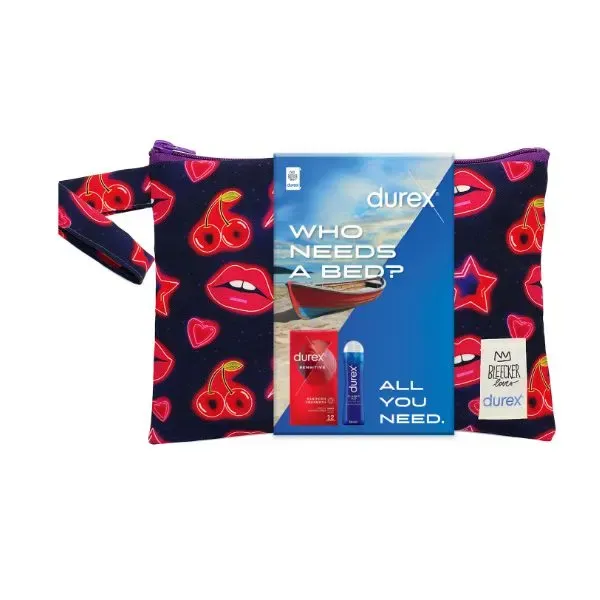 Durex All You Need Summer Kit Sensitive Λεπτά Προφυλακτικά 12 τμχ + Classic H20 Λιπαντικό 50 ml