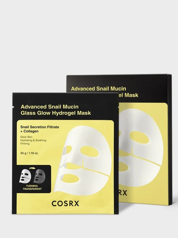 Cosrx Advanced Snail Mucin Glass Glow Hydrogel Mask Μάσκα Προσώπου για Λάμψη, 1τεμ