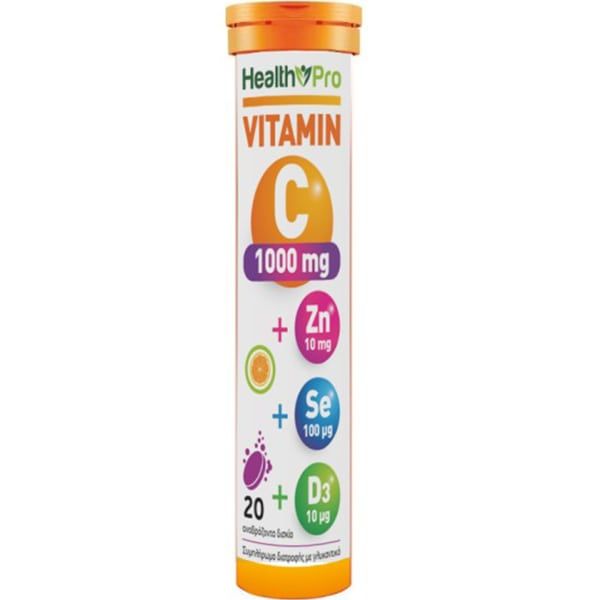Health Pro Vitamin C 1000mg, 20eff.tabs