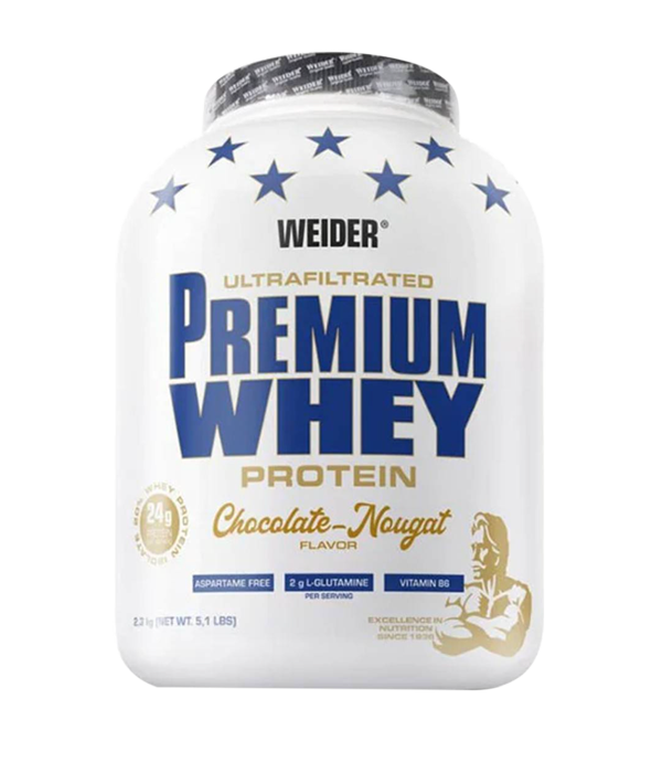 Weider Premium Whey Protein 2,3kg Σοκολάτα-Νοugat