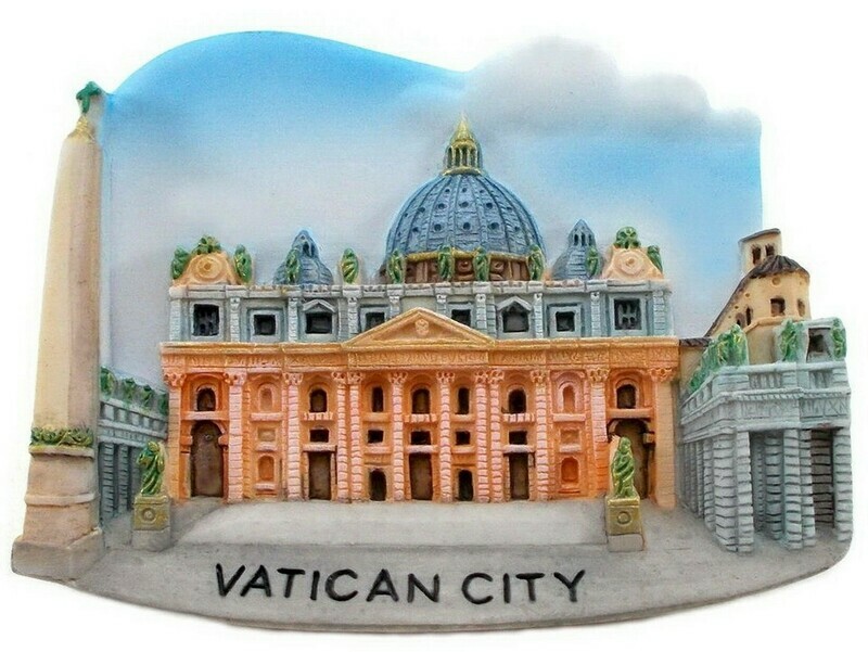 St. Peter&#39;s Basilica Vatican City Italy, Souvenir 3d Resin Fridge Magnet