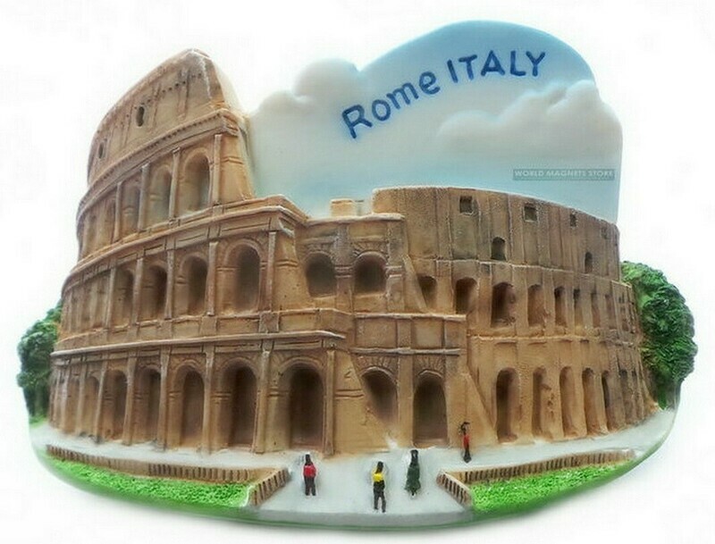 Roman Colosseum. Rome. Italy, Souvenir Resin 3d Resin Fridge Magnet