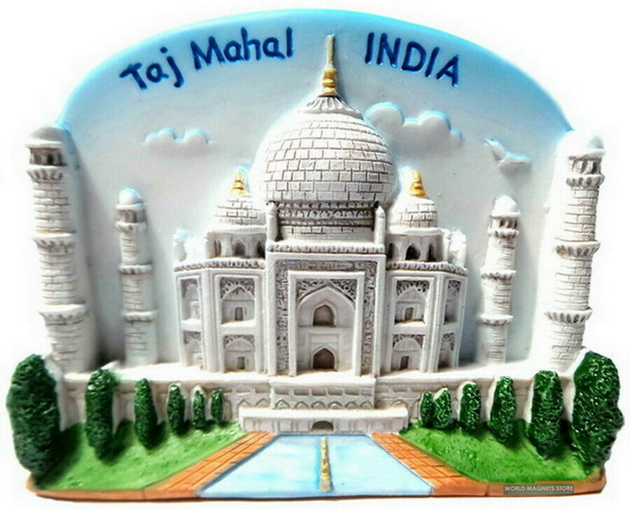 Taj Mahal India, Souvenir Resin 3d Fridge Magnet
